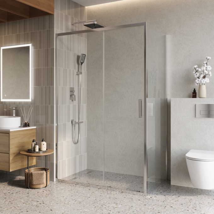 Душевой уголок BELBAGNO LUCE-AH-1-130/80-C-Cr Душевой уголок BELBAGNO LUCE-AH-1-130/80-C-Cr